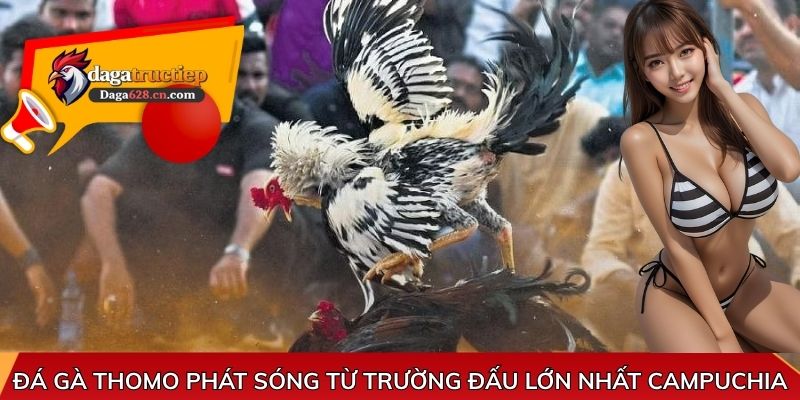 Đá gà Thomo phát sóng từ trường đấu lớn nhất Campuchia
