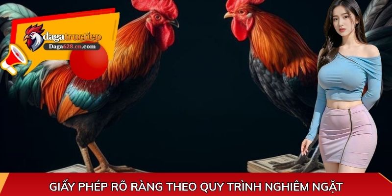 Giấy phép rõ ràng theo quy trình nghiêm ngặt